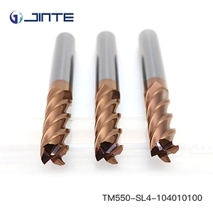 Long Flute HRC55 Solid End Mills Cutters Dia10 X 100