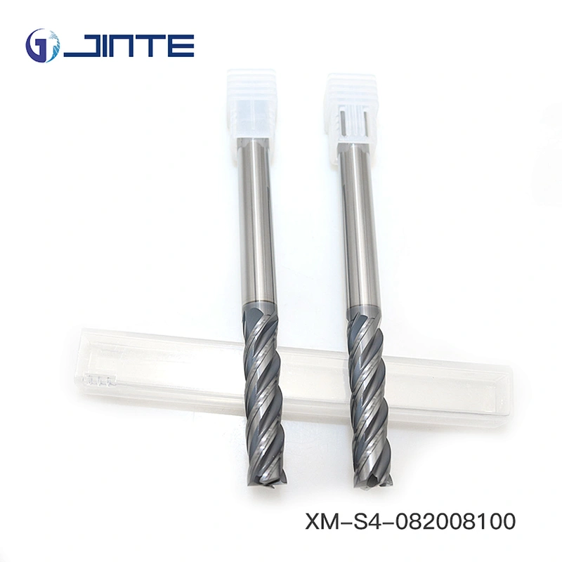 JINTE CNC Cutting Tool Carbide 8mm End Mill Long Shank Milling Cutter for Steel