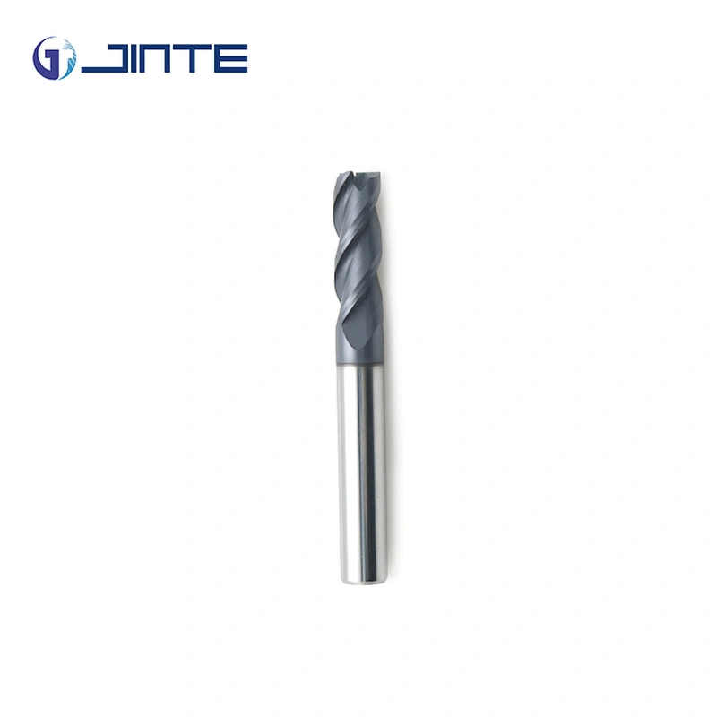 High-performance HRC55 3 Flute Endmill Solid Carbide Square Milling Cutter for Metal