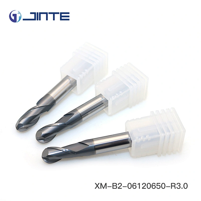 HRC45 Spherical Solid Carbide 2 Flutes Ball Nose End Mill CNC Milling Cutters Tools