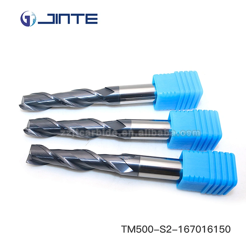 JINTE HRC50 Solid Carbide End Mills with 2 Flute Flattened Cutter for CNC Milling Tool