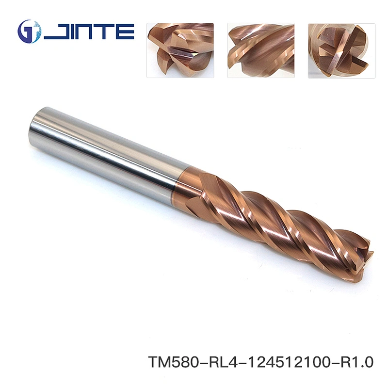 R1.0*12mm end mills 4 flute square HRC58