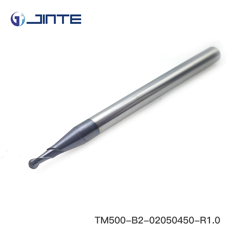 HRC50 2 flutes 2 mm micro ball nose cnc carbide tungsten milling cutter endmill