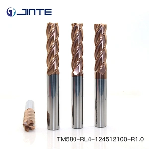 R1.0*12mm end mills 4 flute square HRC58