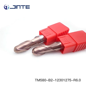 12*75 Ball Nose Milling Cutter 2 Flute Solid Carbide End Mill for Stainless Steel Milling