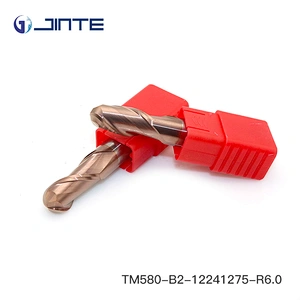 R6.0 Ball Nose Soild Carbide 12*75mm End Mill for CNC Milling Cutting Tools