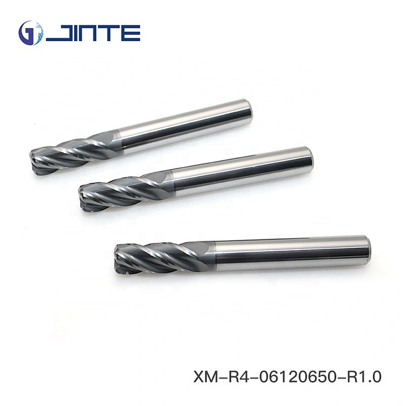 JINTE Solid Carbide Milling Cutter Specification Corner Radius End Mills for Metal Processing