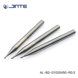 2 flute uncoated ball nose end mill for Aluminum Alloy processing