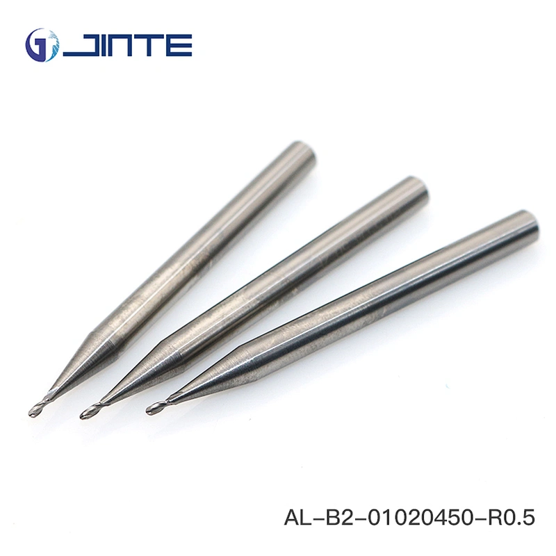 2 flute uncoated ball nose end mill for Aluminum Alloy processing