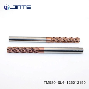 customized 12mm long flute 4 flute flatten end mill HRC58