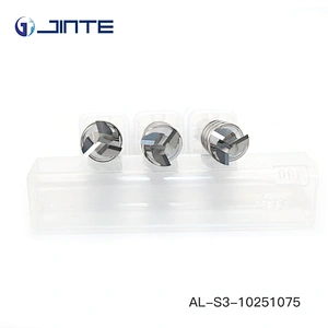 jintge lath tool standard length 3 flutes solid carbide square aluminum alloy processing end mills