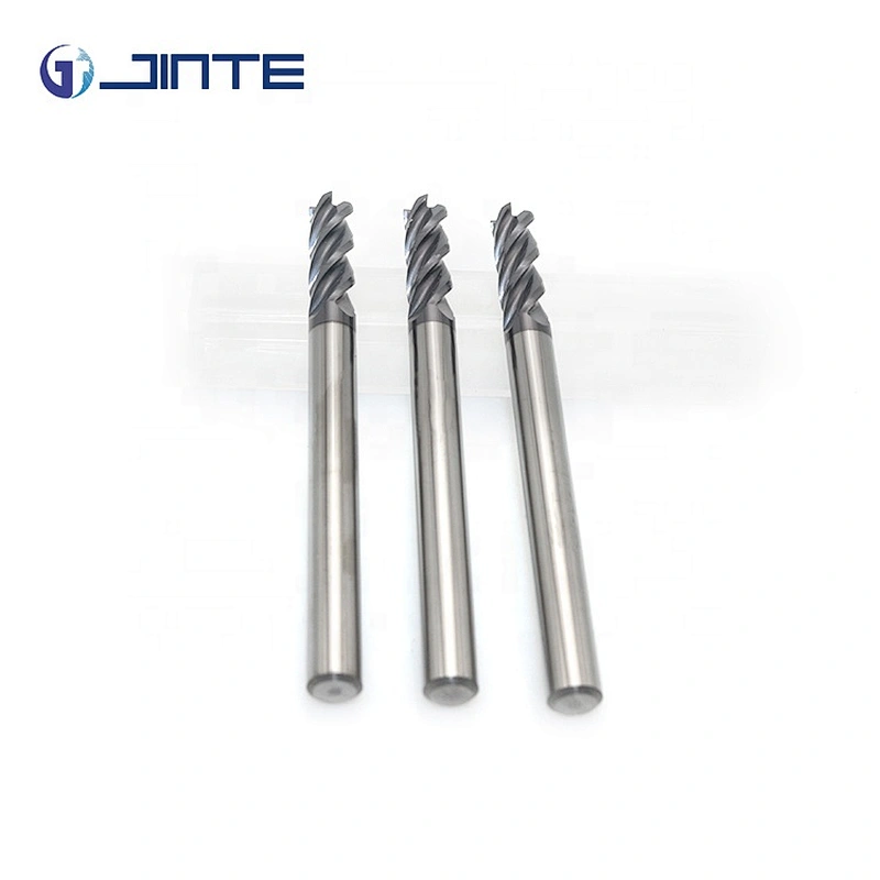 D6x20LxD6x75L HRC45 4 Flute Long Shank Square Tungsten Carbide End Mills Cutter