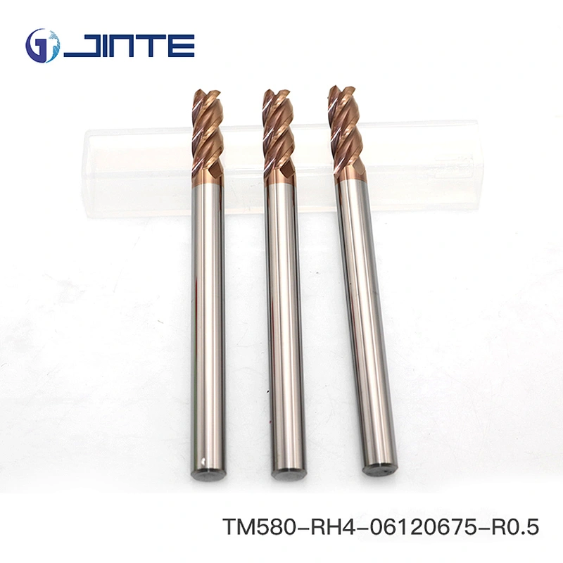 Jinte Dia 10*75 End Mills Carbide 4 Flute Corner radius End Mill