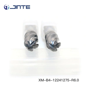 HRC 65-68 4F ballnose end mills with high wear-resistance coating