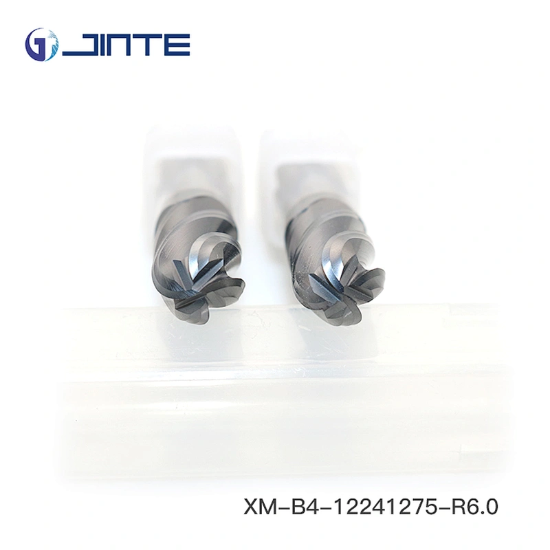 HRC 65-68 4F ballnose end mills with high wear-resistance coating