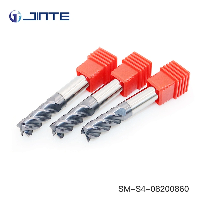 jinte factory SM stainless grade carbide endmill 4 flutes cutting tools