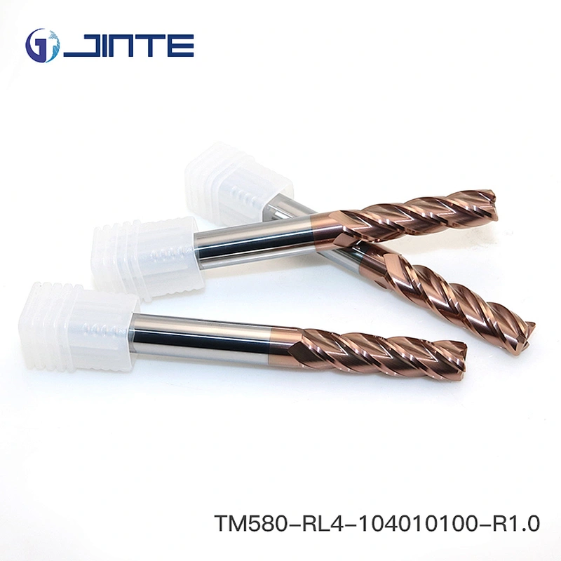 4 flute long blade customized size  corner radius end mill for steel machining