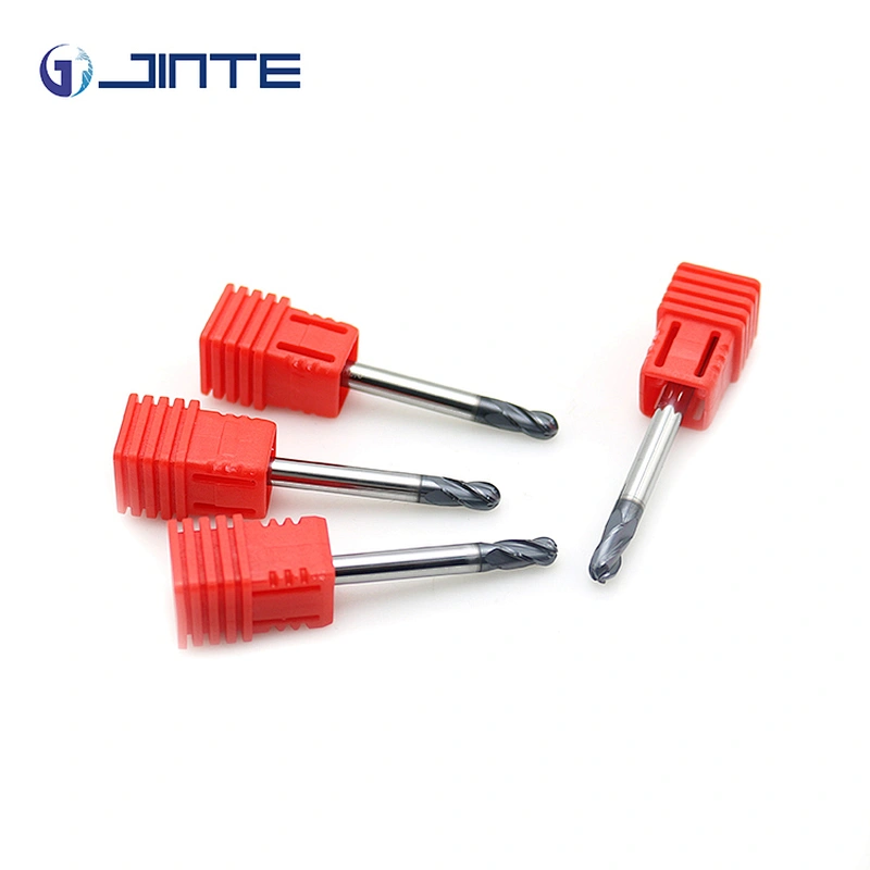 CNC Router Bits HRC45 Degree 4mm Ballnose EndMill 4 Flutes Milling Tool for Steel