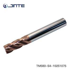 Solid carbide end mill for cutter 4 flutes end mill HRC58 end mills