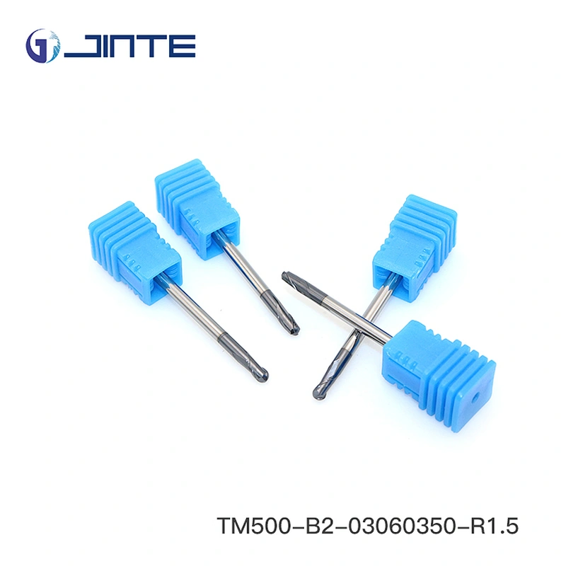 D3*50mm HRC50 Carbide 2 Flute Ball Nose End Mill Cutter for Profile Milling