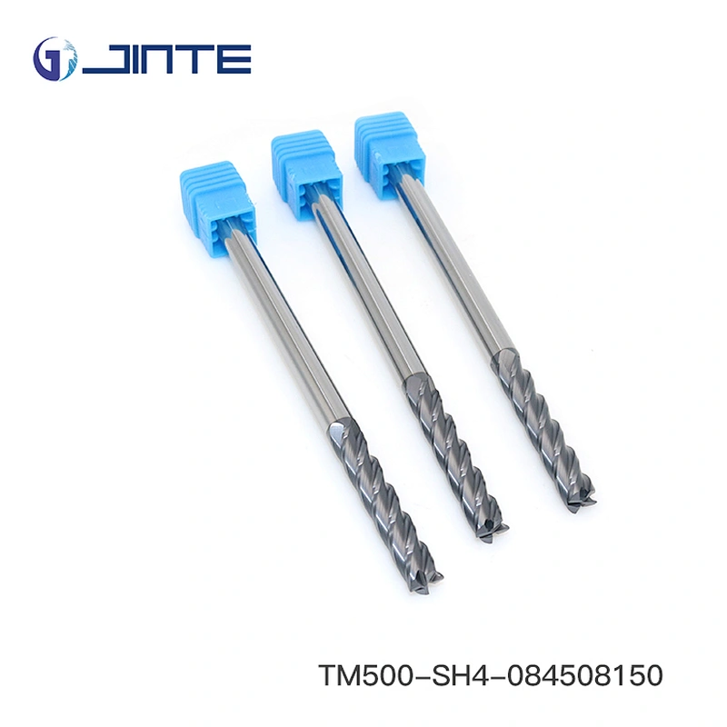 CNC Milling Long Shank Carbide Square 4 Flute End Mills Metalworking Tool Cutter