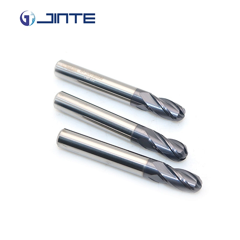 HRC45 HRC50 Good Price Ball Nose endmills de carburo 4 Flute Safety Milling Cutters for Steel