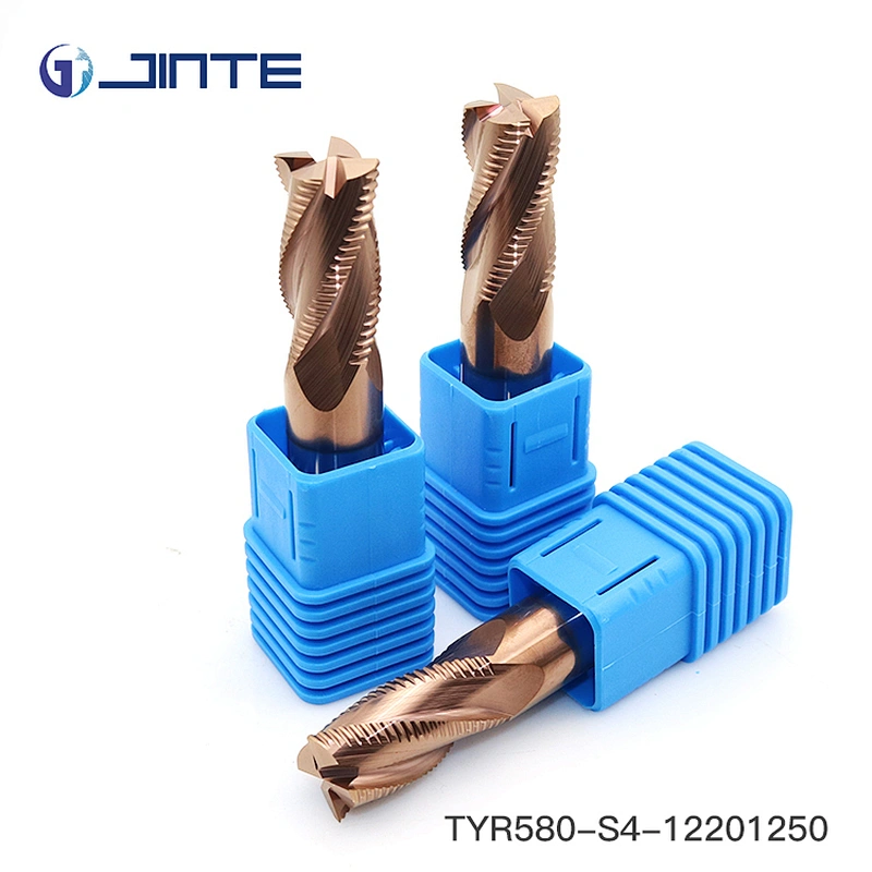 HRC58 Square 4 Flutes Tungsten Carbide End mills for roughing application