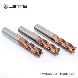 Carbide 4 Flute Roughing Endmills, Rough Cutting For CNC Metal Working