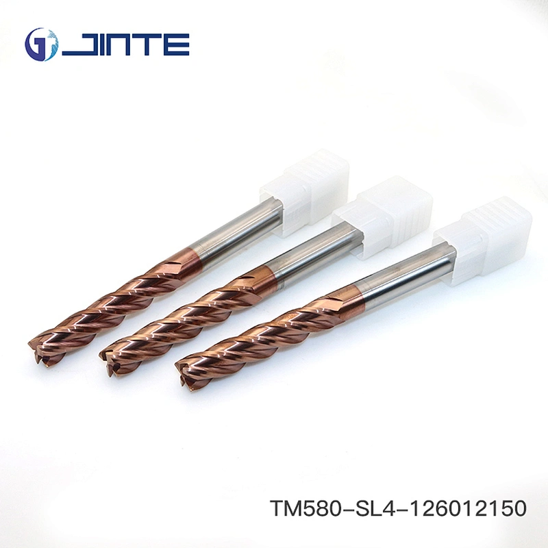 customized 12mm long flute 4 flute flatten end mill HRC58