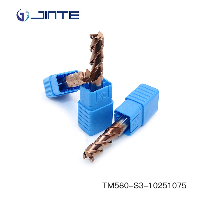 High Quality HRC55 Tungsten Carbide 3 Flute Flat Endmill for CNC Cutting Tools