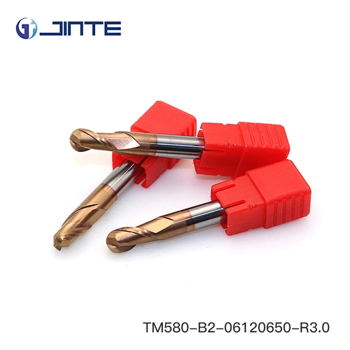 solid carbide 2 flute ballnose end mill for CNC milling machine D6x50L