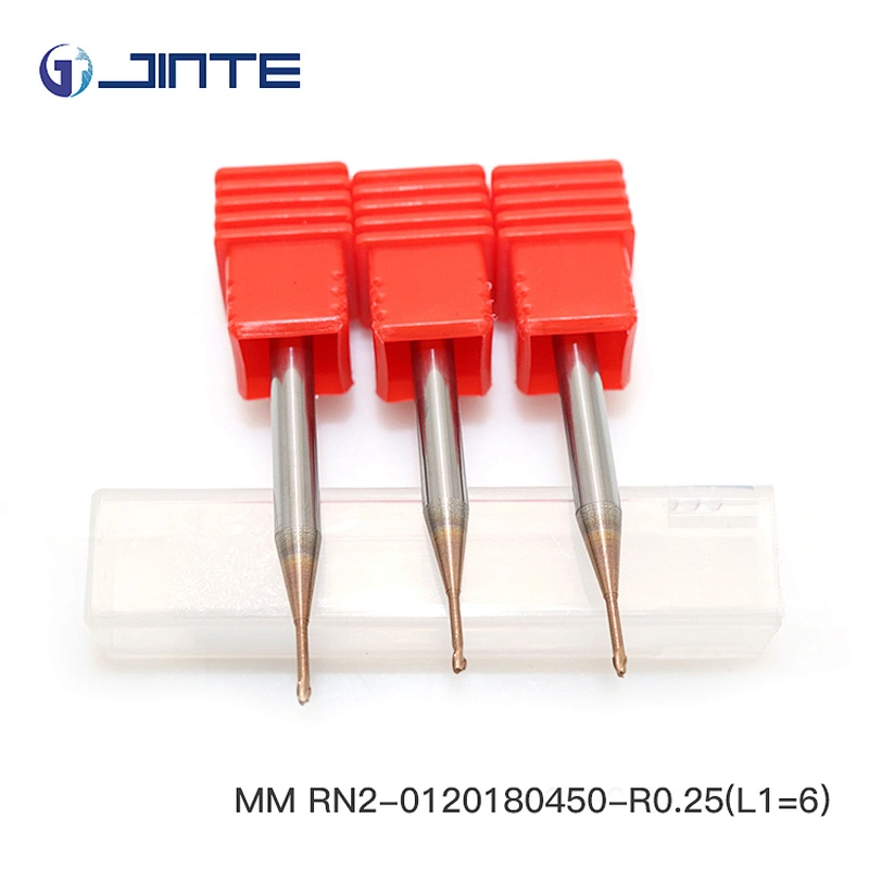 jinte MM series Superior surface finishing Two Flutes Ball Nose Carbide End Mill for CNC Milling Machine