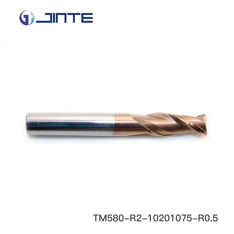 factory price R0.5 tungsten solid carbide corner radius 10mm end mill 2 flute