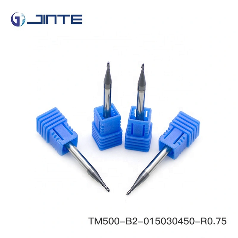 China Cutting Tools  2 Flute Tungsten Carbide Ballnose CNC Milling Cutter R0.75 endmills de carburo