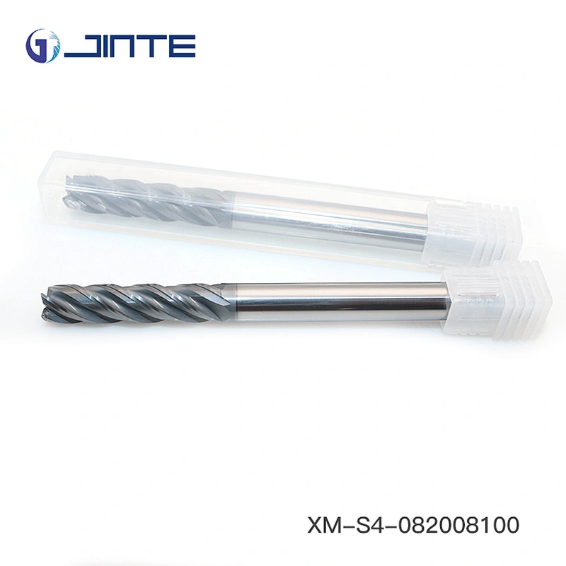 JINTE CNC Cutting Tool Carbide 8mm End Mill Long Shank Milling Cutter for Steel