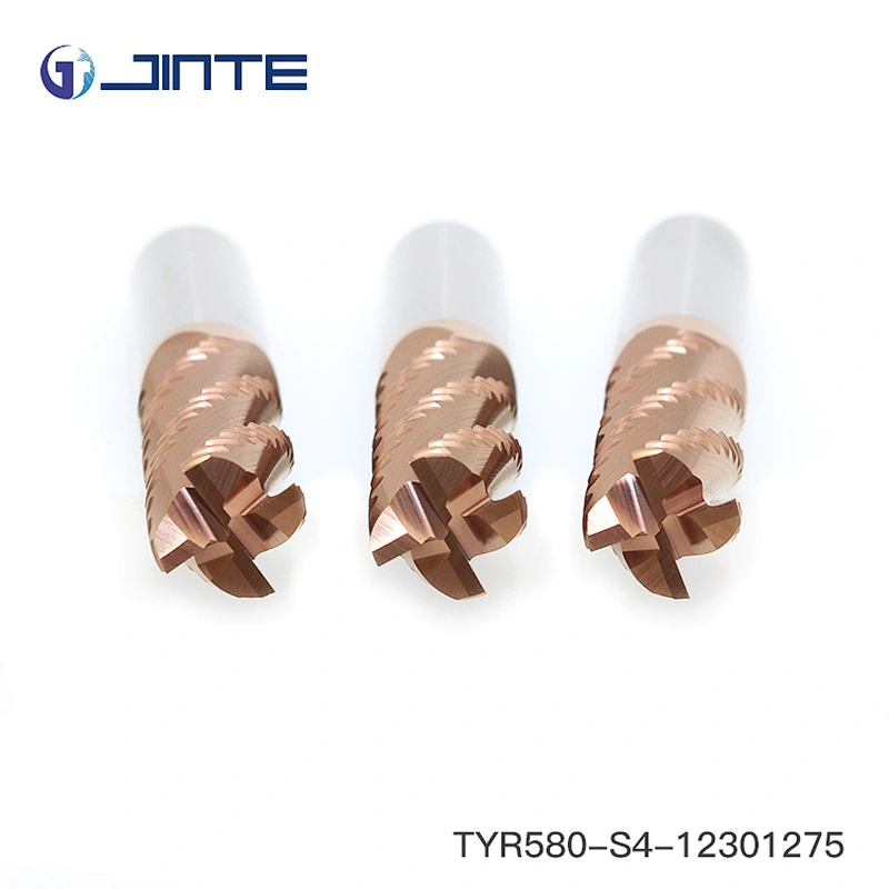 HRC58 high quality end mills/milling cutter/carbide end mill for roughing application