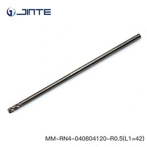 Long Shank Corner Radius 4-flute micro end mill