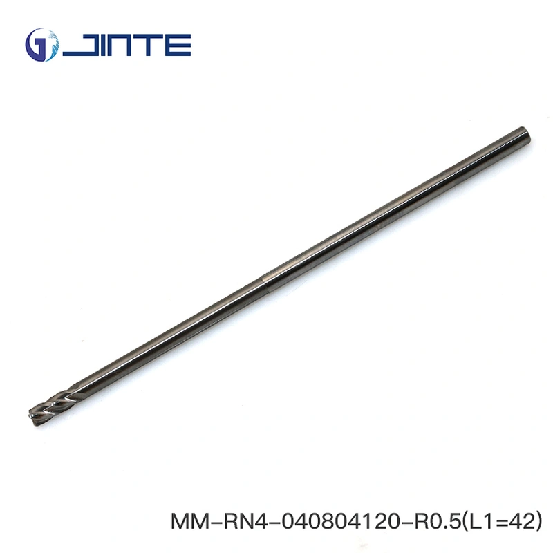 Long Shank Corner Radius 4-flute micro end mill