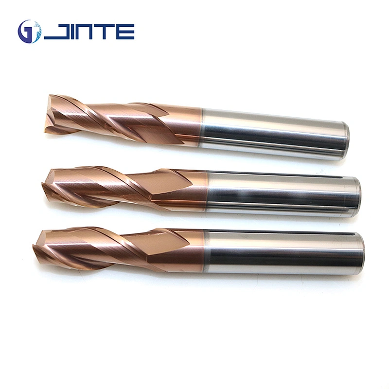 4F Solid Carbide Endmills 10mm diameter  HRC55 CNC Cutter for Low Alloy Steel Processing