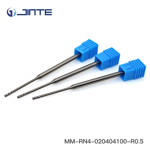 corner radius long neck 4 flute end mill for micro-deep groove processing