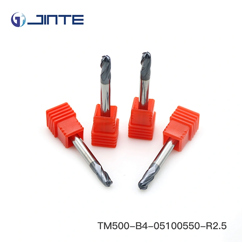 High Precision 4 flute solid carbide ballnose end mill cutting tools manufacturers