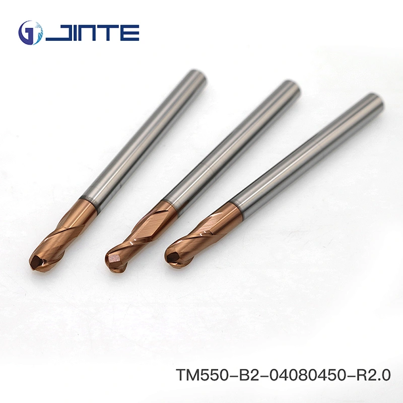CNC end mill and 2 flutes Ball nose Solid carbide end mills D4X50mm