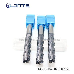 JINTE 4 Flute HRC50  Diameter 16 mm Solid Carbide Milling Cutter End Mills For  CNC Cutting Tools