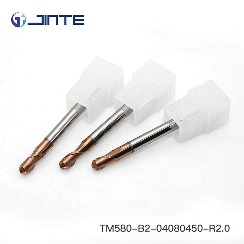 carbide 4 flute end mill cutter/hard metal end mills/ 4 Flute Ball Nose End Mill
