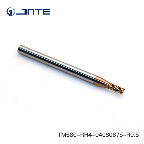 Dia4X75 Long Shank 4 Flute Ball Nose End Mills For Steel Material