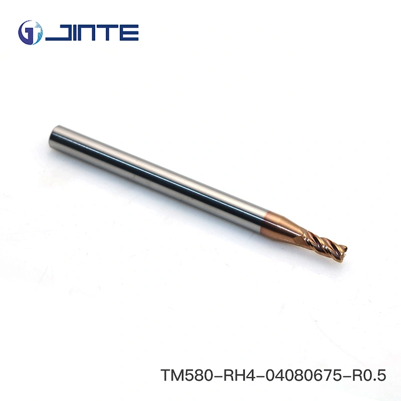 Dia4X75 Long Shank 4 Flute Ball Nose End Mills For Steel Material
