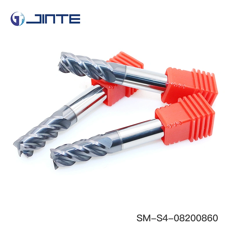 jinte factory SM stainless grade carbide endmill 4 flutes cutting tools