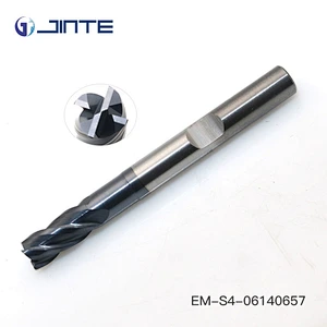 4F flat head end mills with TiSiN D6x60 for high hardness steel
