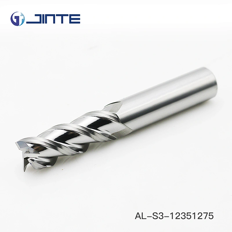 3 flutes flat aluminum carbide end mills 12*75