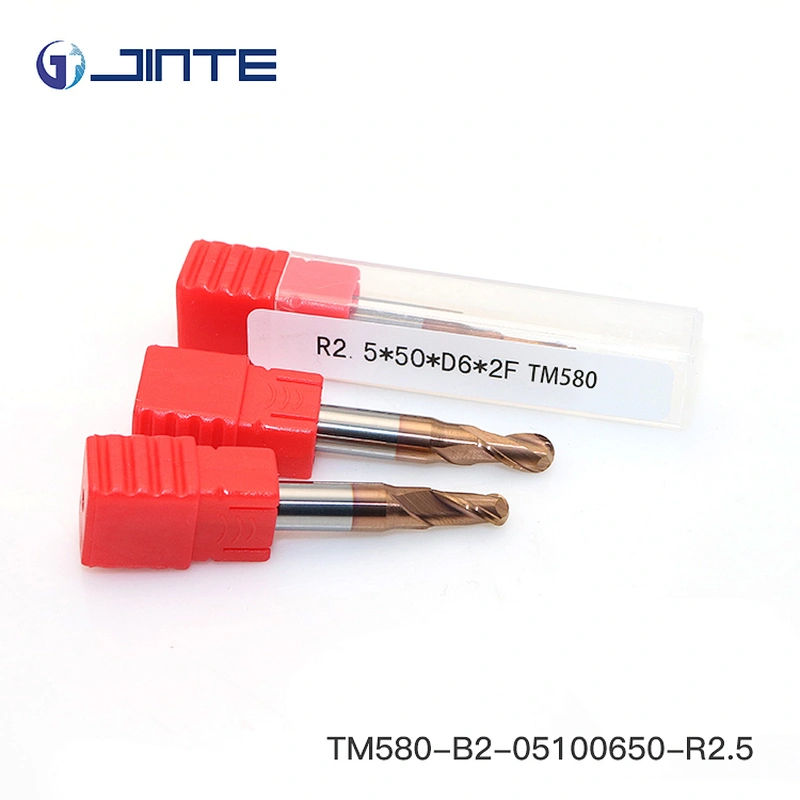 HRC58 Ball Nose End Mill 4Flute Length 50mm*5mm